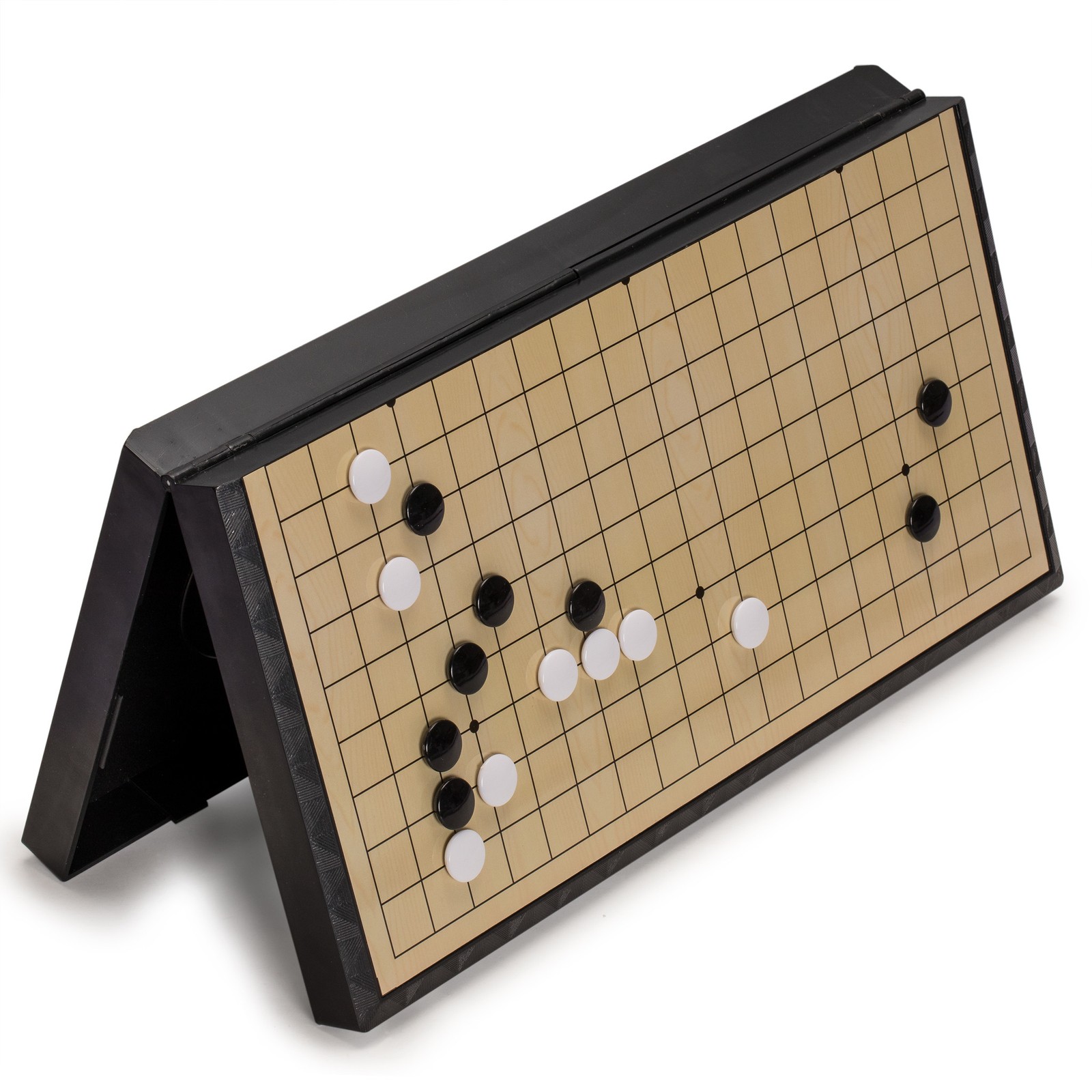 Large Magnetic 19×19 Go Game Set Board (14.6-Inch) with Single Convex Stones