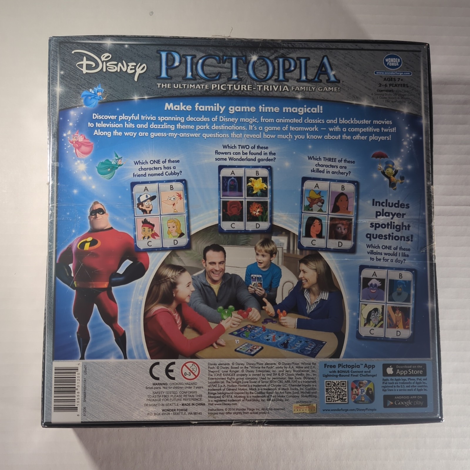 DISNEY Edition PICTOPIA Ultimate Picture-Trivia Family Game Wonder