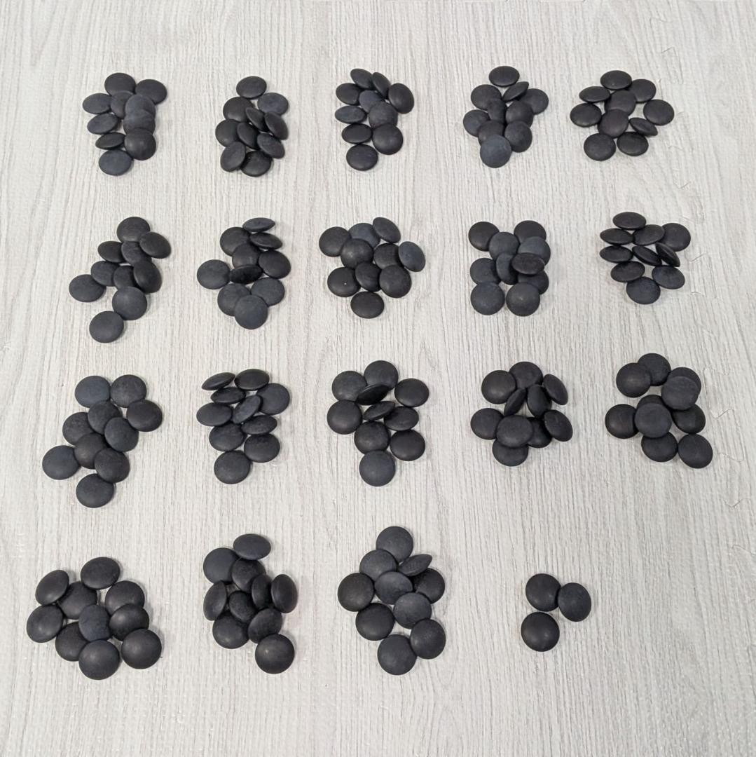 Go Stones Clam Shell 173pcs Size31 Nachiguro Black 183pcs & Go Bowl Set Japan
