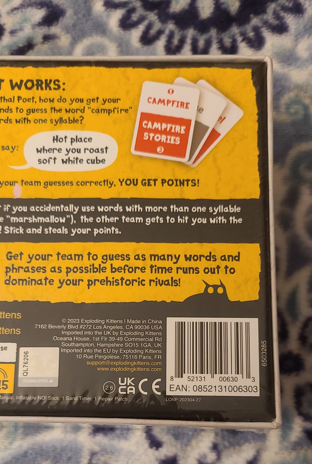“Poetry For Neanderthals” Word Game New Sealed Age 7 And Up With 2+ Players