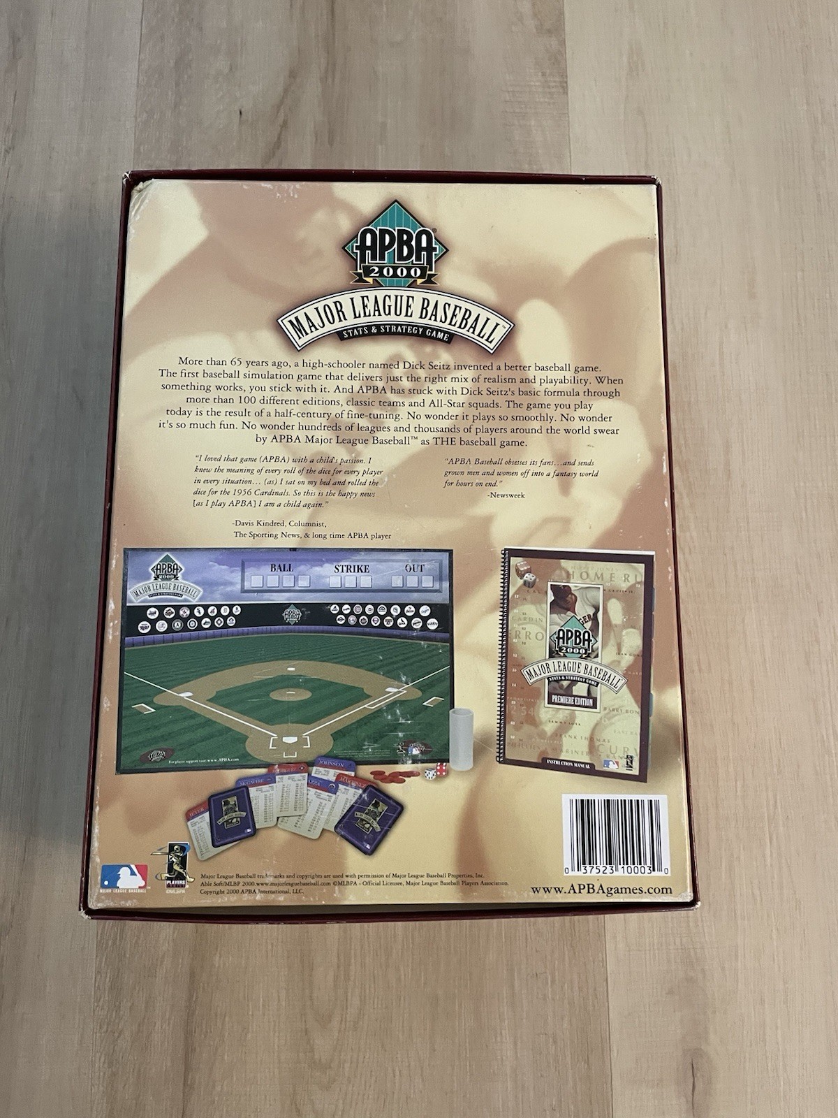 APBA 2000 Major League Baseball Stats & Strategy Game Premiere