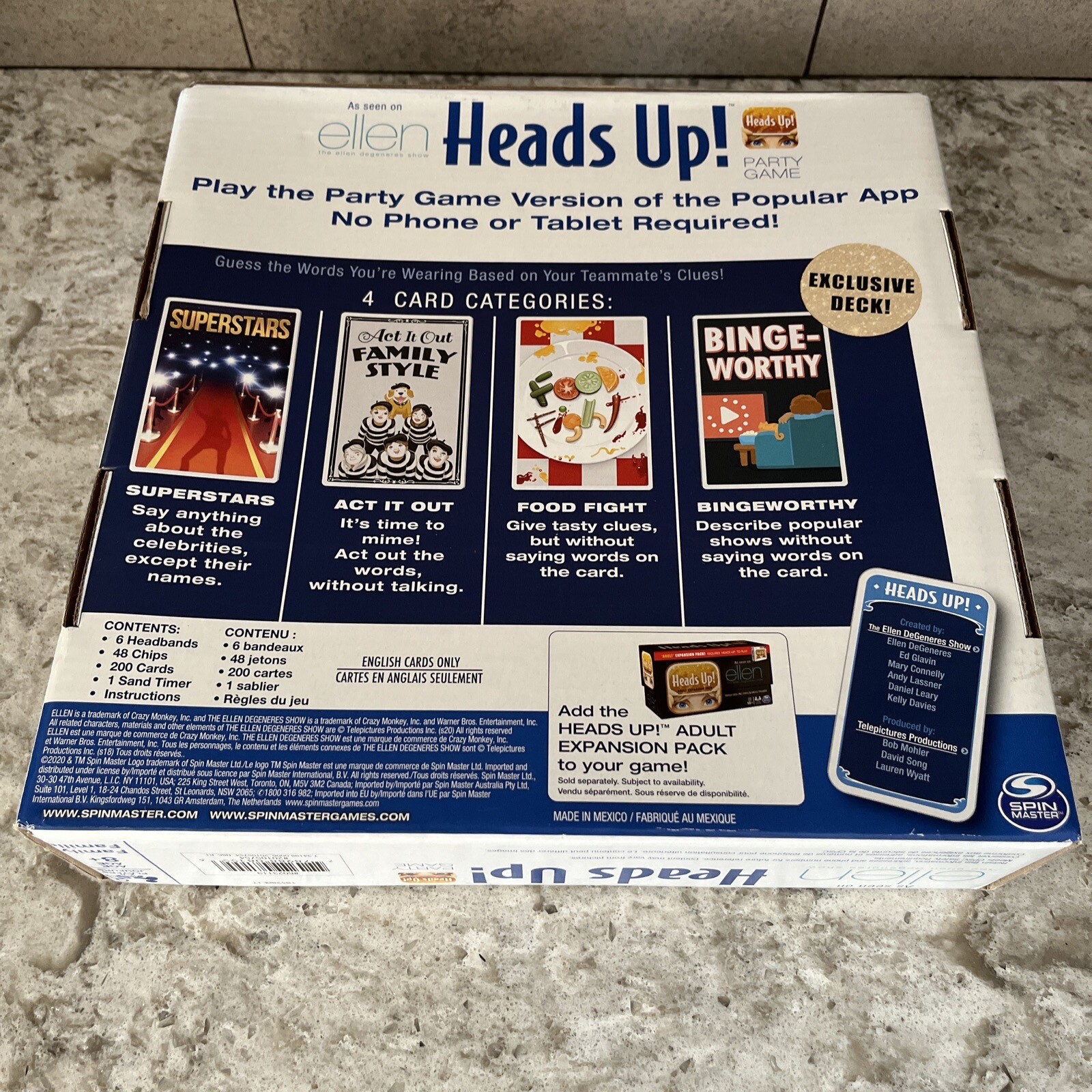 New Heads Up! Party Game 3rd Edition As Seen on the Ellen Degeneres show