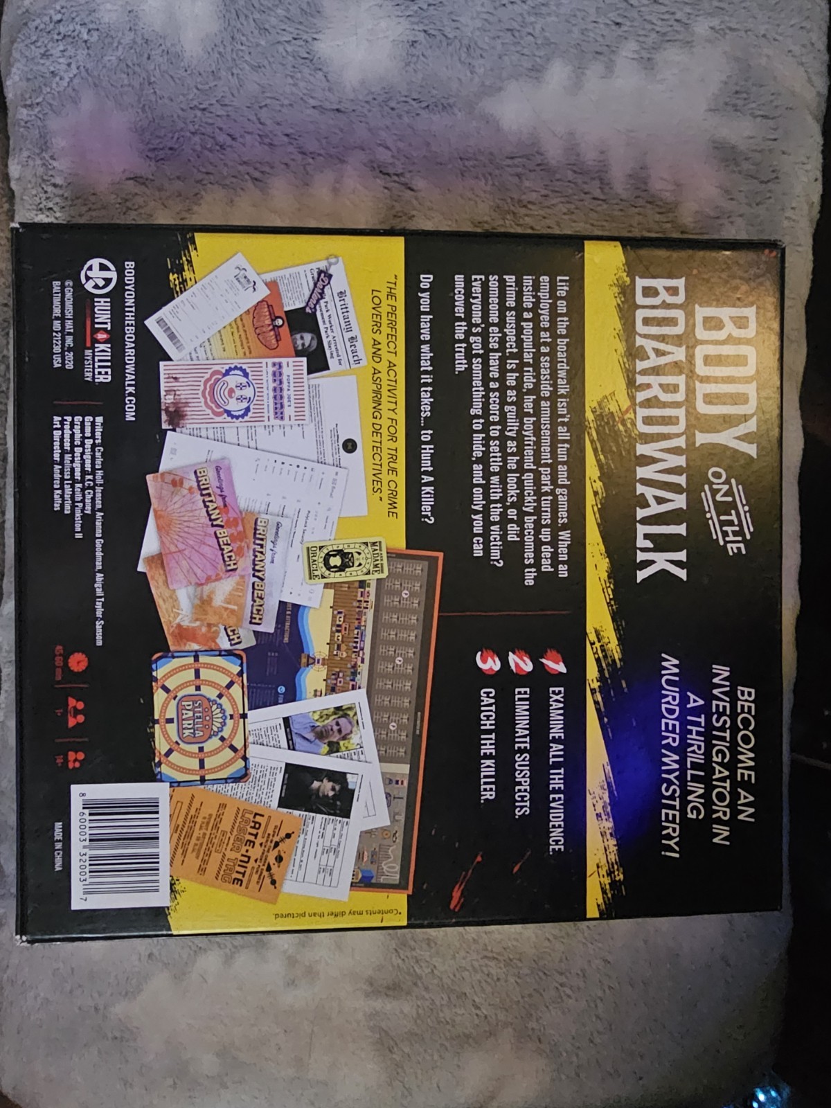 Hunt A Killer Body on the Boardwalk Murder Mystery Game Complete 1+ Players 14+