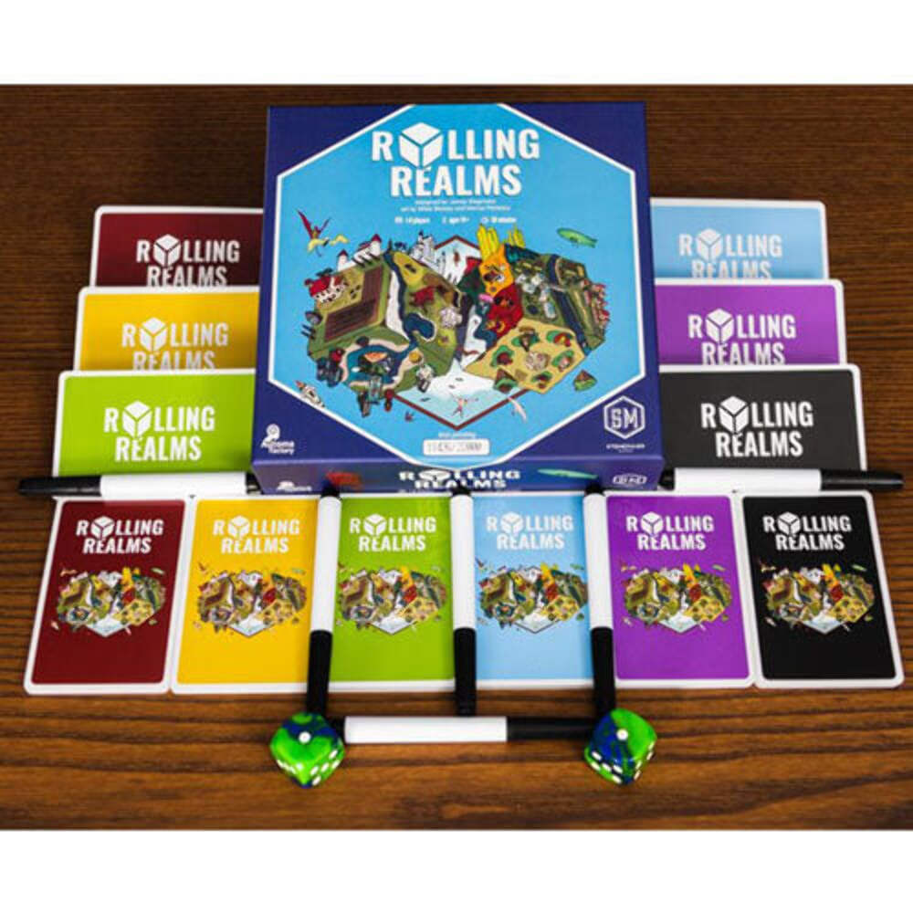 Stonemaier Games Rolling Realms Board Game 1 to 6 Players Ages 14 Years and Up