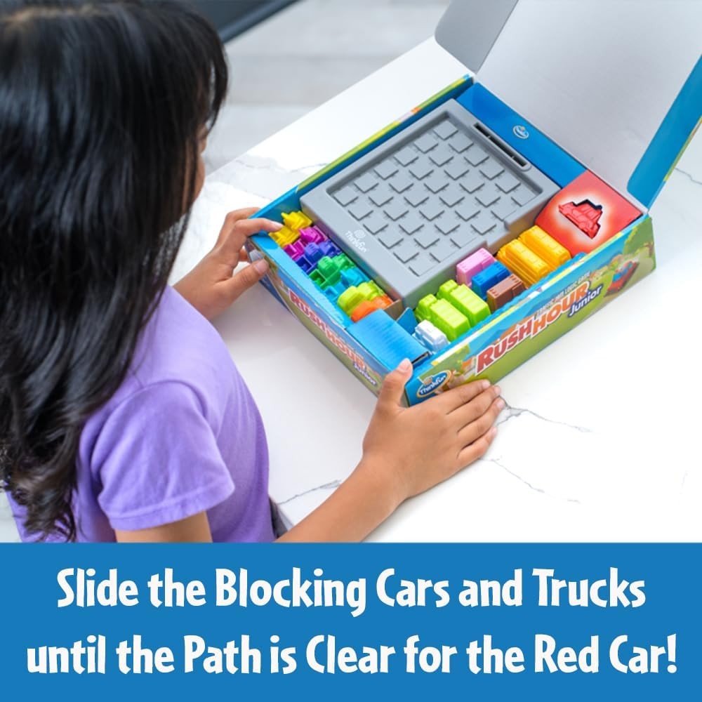 ThinkFun Rush Hour Junior – Classic Traffic Jam Logic Game New Look for 2024