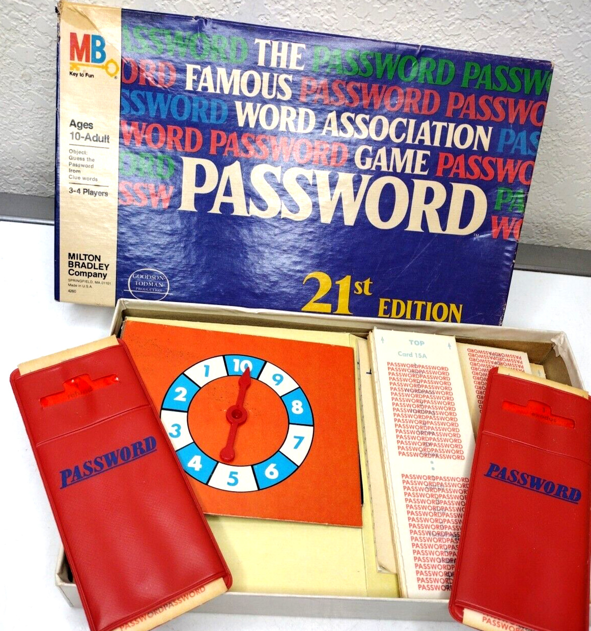 Vintage 1978 PASSWORD Board Game in Box Complete 21st Edition 3-4 Players USA