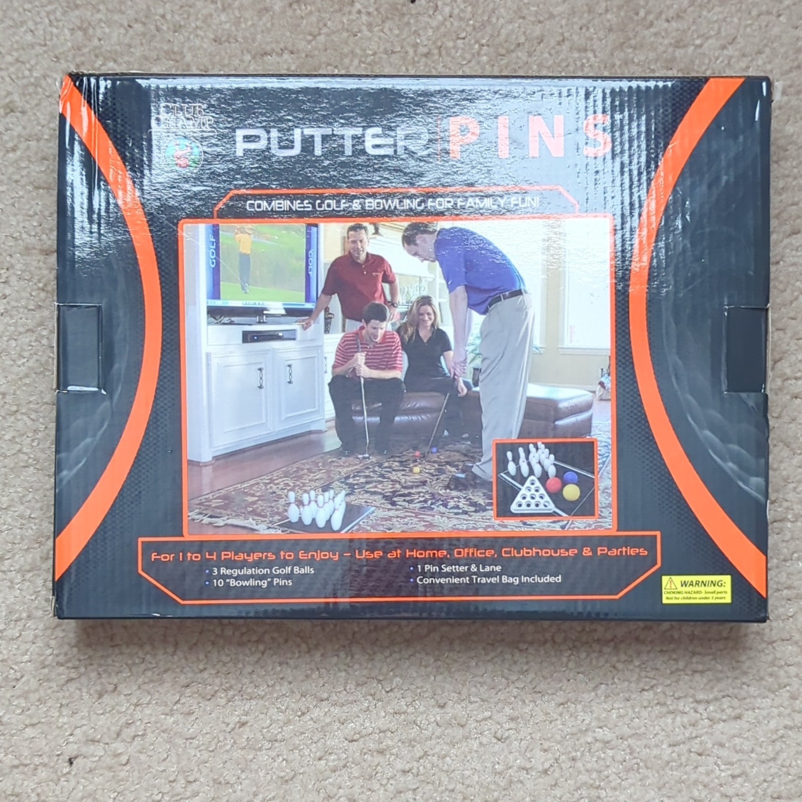 Club Champ Putter Pins Family Sports Game Complete Set Travel Bag Ages 8-11 2022