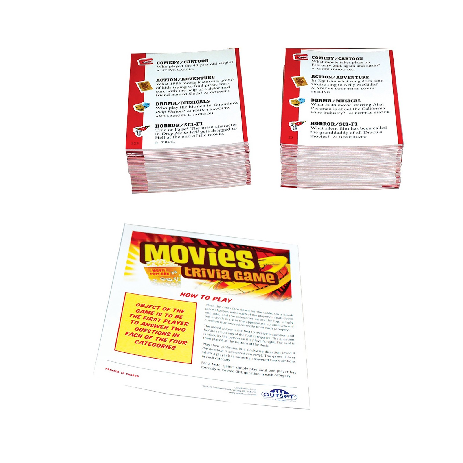 Outset Media: Movies Trivia Game, Ages 12+, 2 or More Players