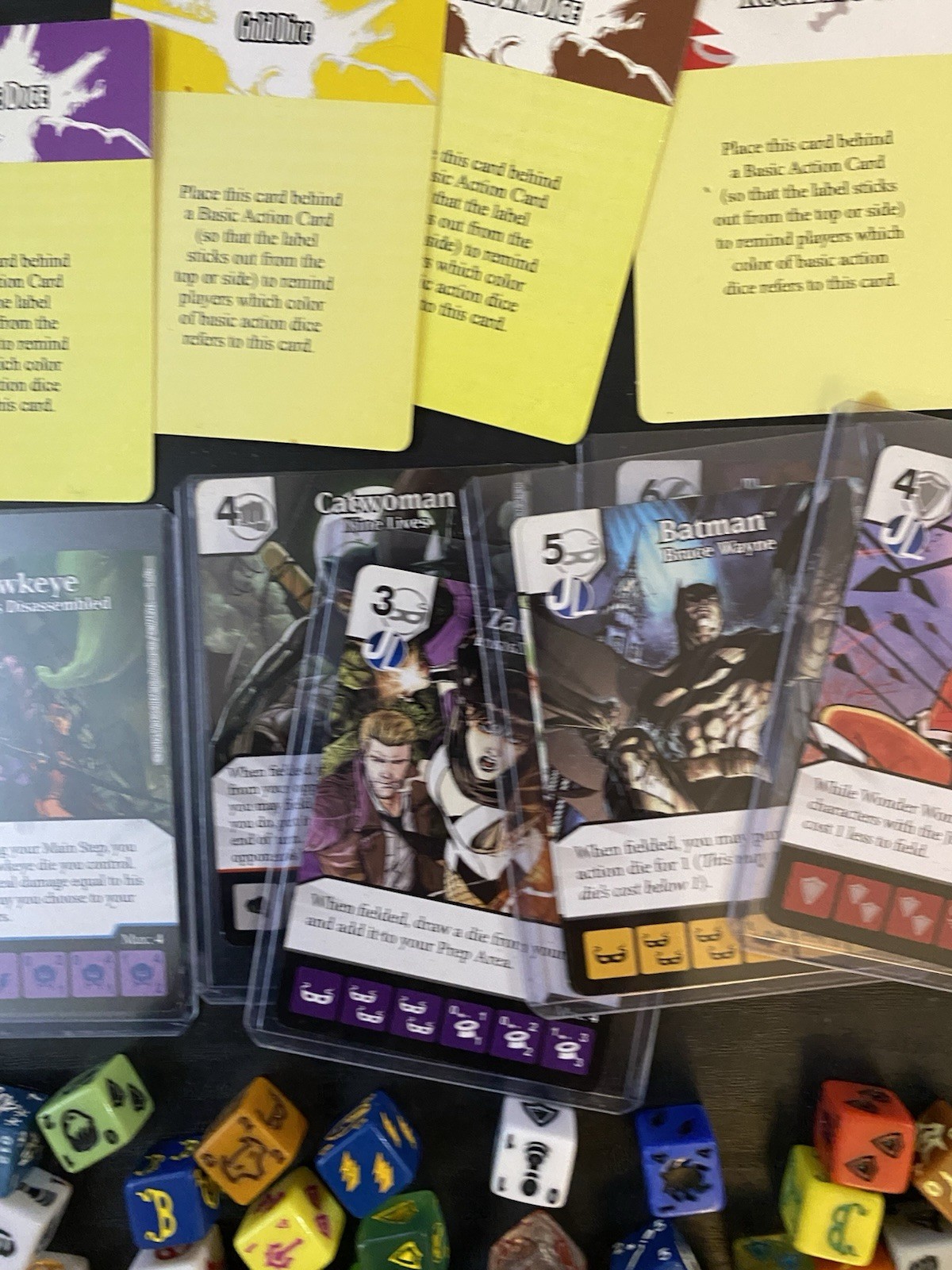 HUGE LOT- DC Dice Masters: Justice League- Wiz kids-Store Counter Box-Cards