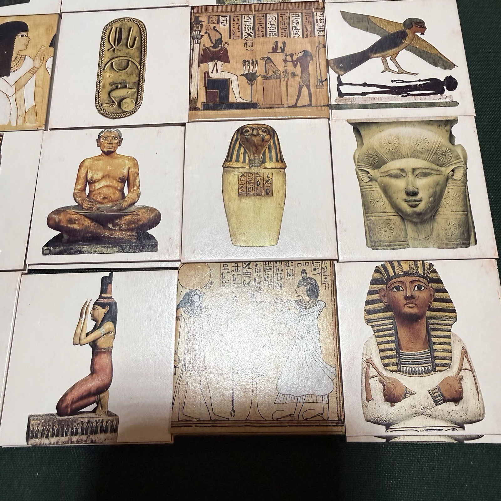 Egyptian Memory Game 1999 Jeux Musees de France Museum Egypte Complete 36 Tiles