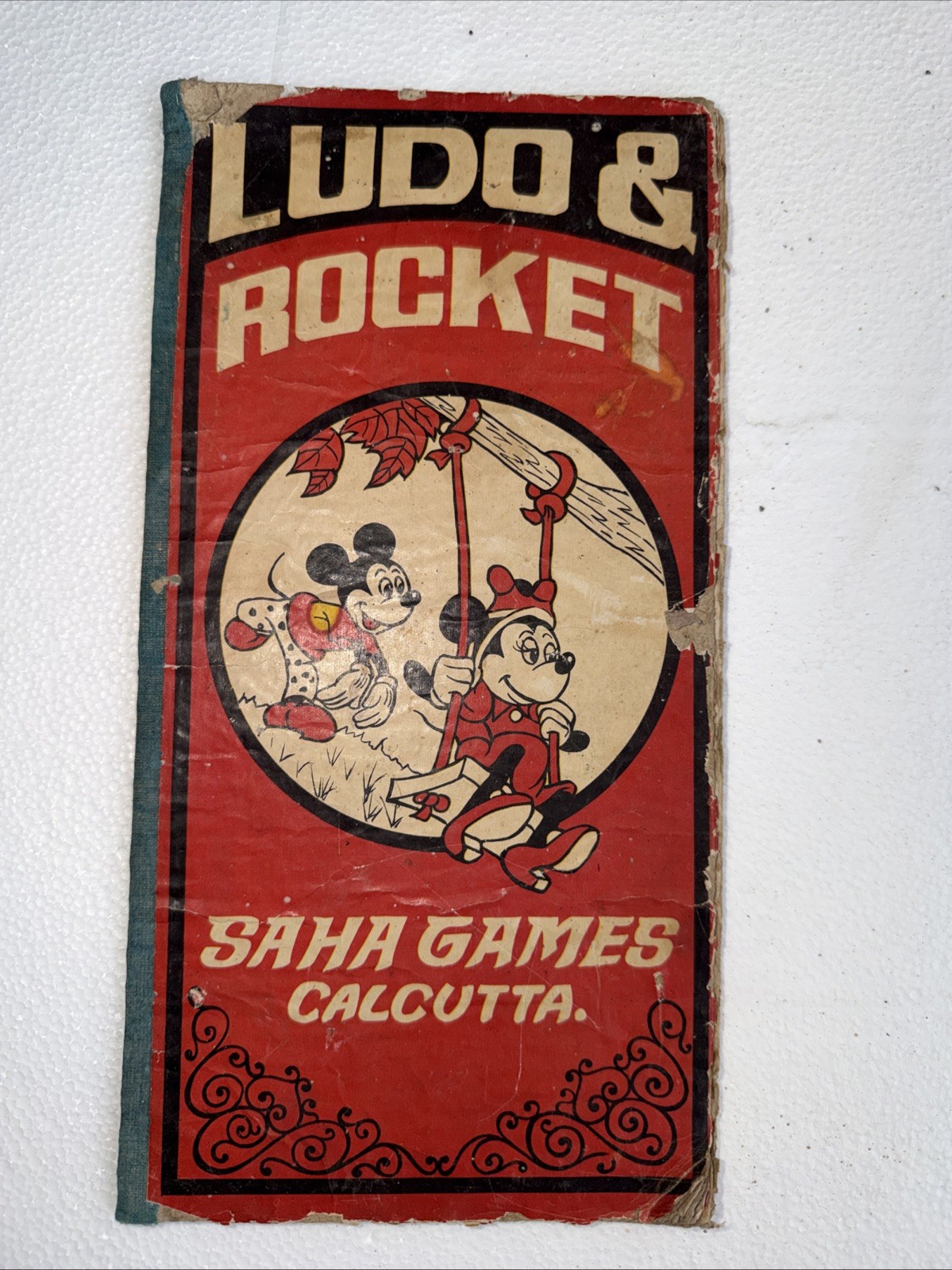 Ludo & Rocket SAHA Games Calcutta. W/ Disney Mickey & Mini Mouse Board Game READ