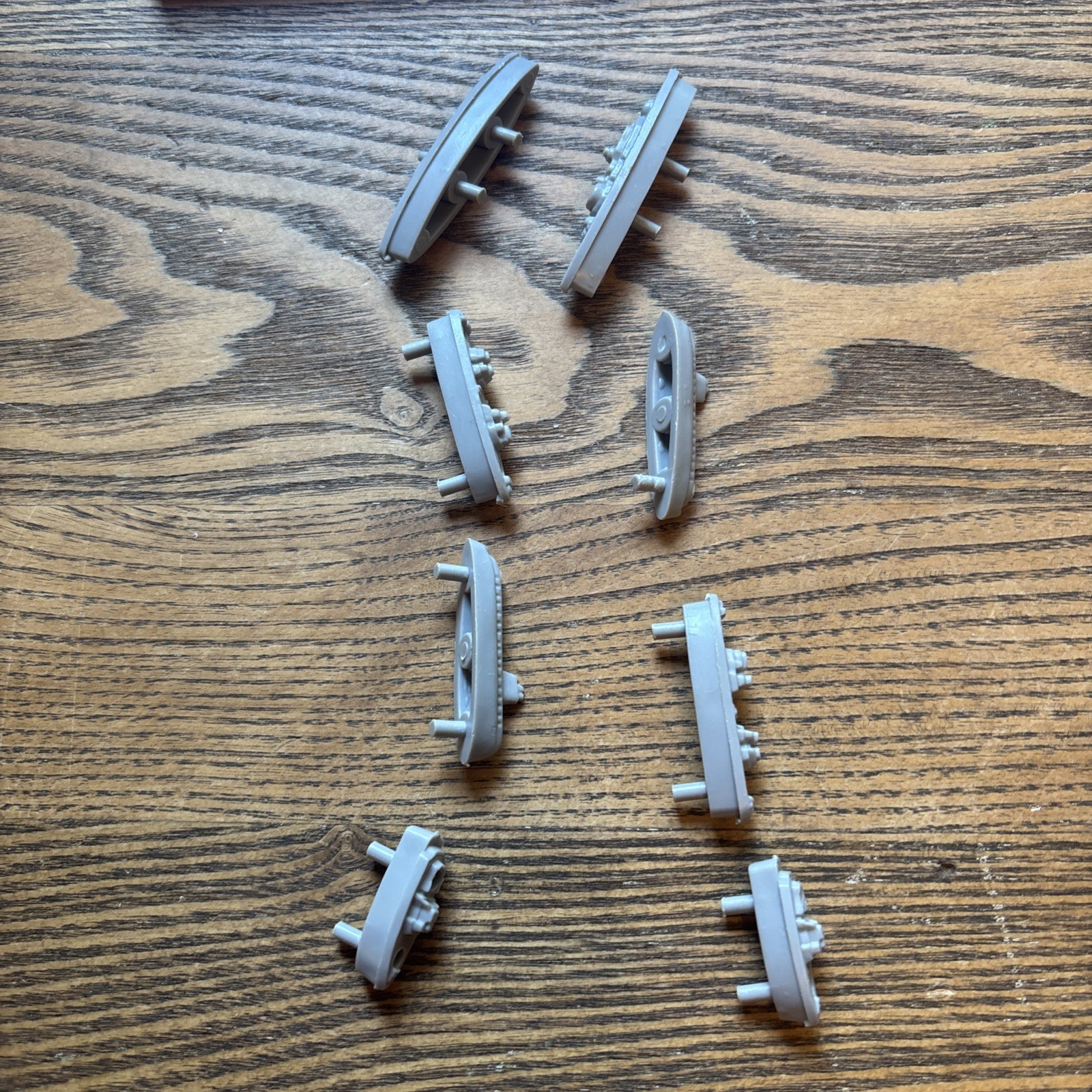Vintage Battleship Replacement Parts Red & Blue Trays Board Pegs 8 Ships