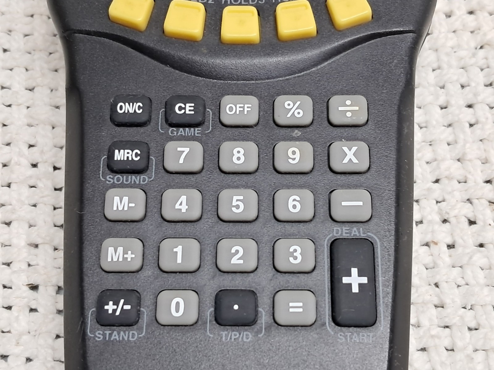 BLACK Excalibur Handheld 6-in-1 Casino Game and Calculator Tested with batteries