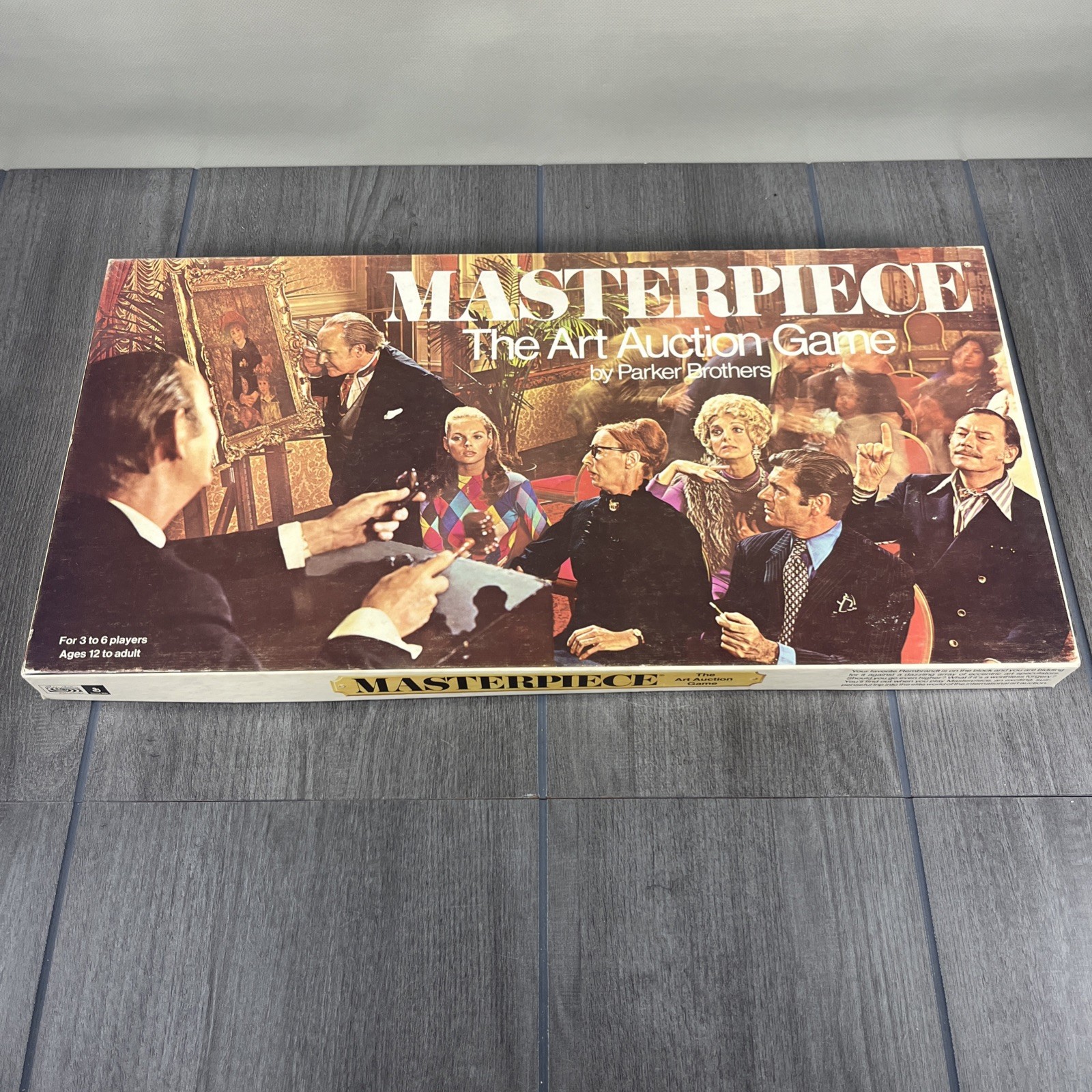 Parker Bros VTG 1970 MASTERPIECE Art Auction Game – American Gothic/Grant Wood
