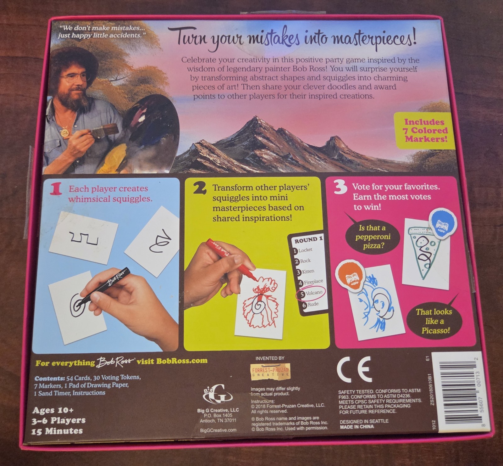 Bob Ross Happy Little Accidents Board Game Big G Creative – New