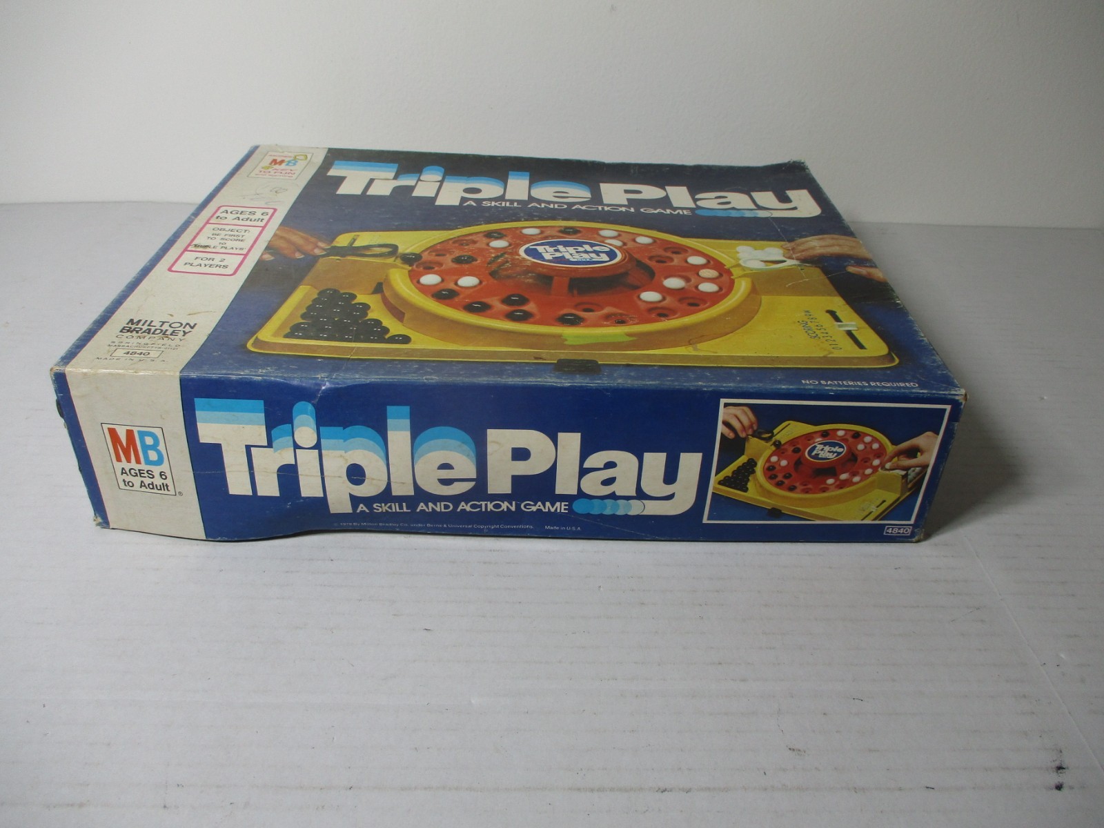 Vintage 1978 Milton Bradley 4840 Triple Play A Skill and Action Game Boardgame