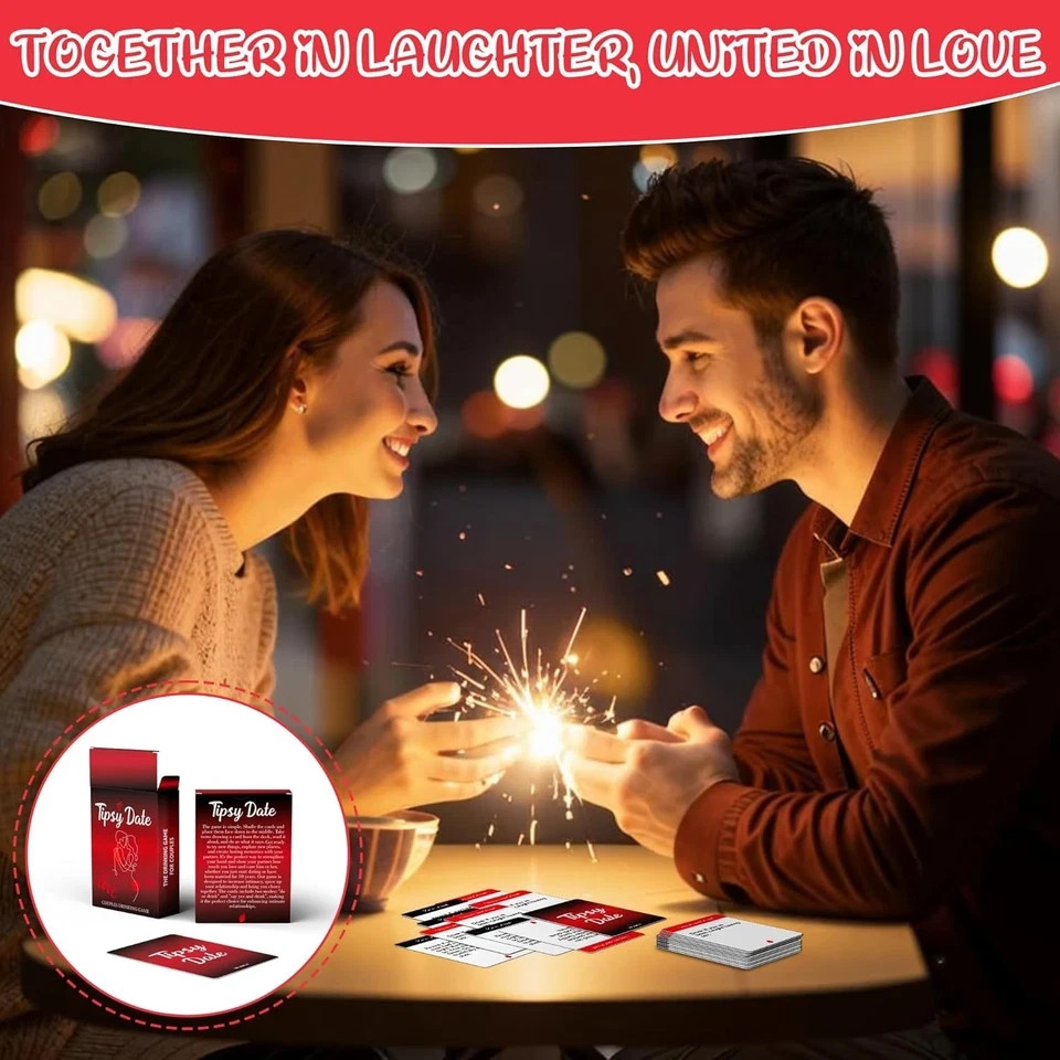 Tipsy Date Couples Games for Adults,Drinking Game for Couples,Drinking Card Game