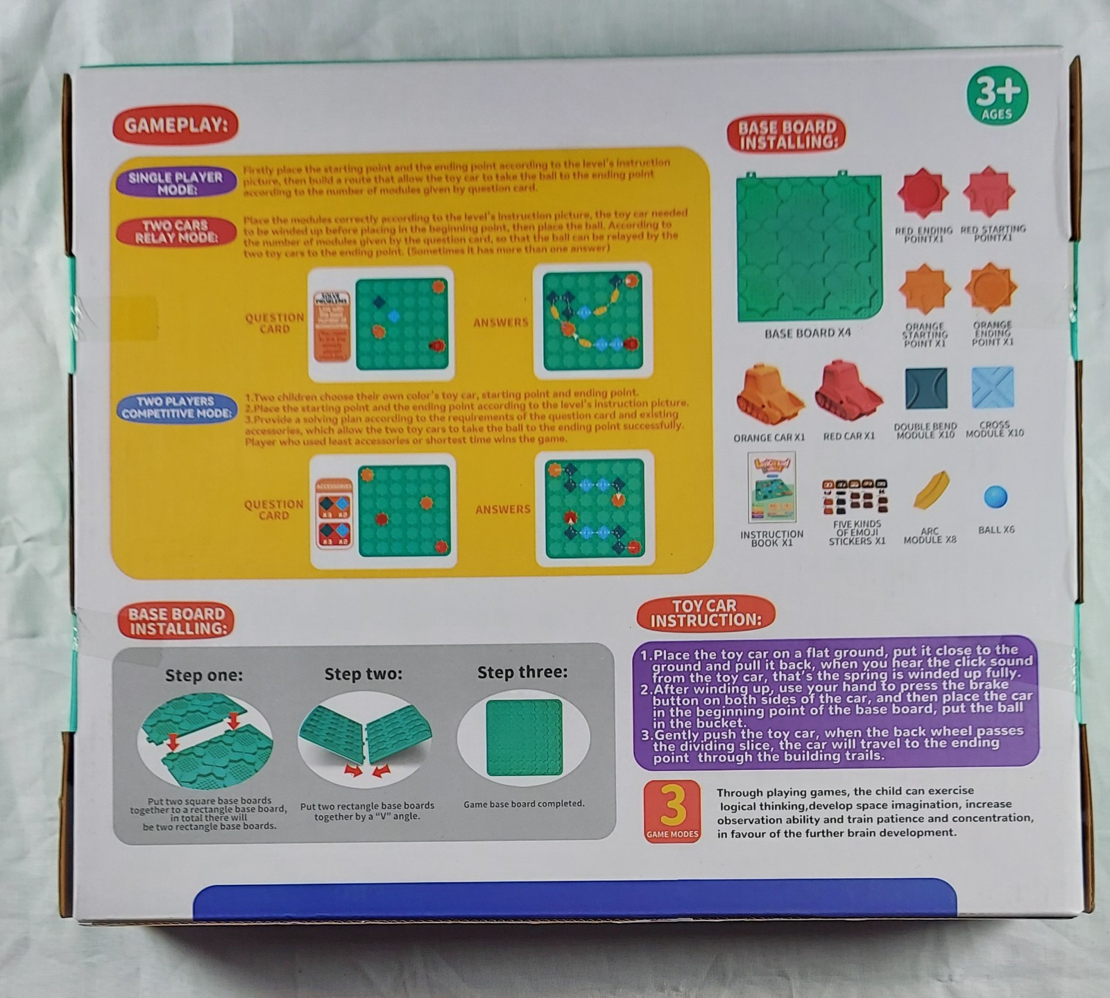 Logical Road Builder Table Game Ages 3+ Builds Critical Thinking NEW! (B1)
