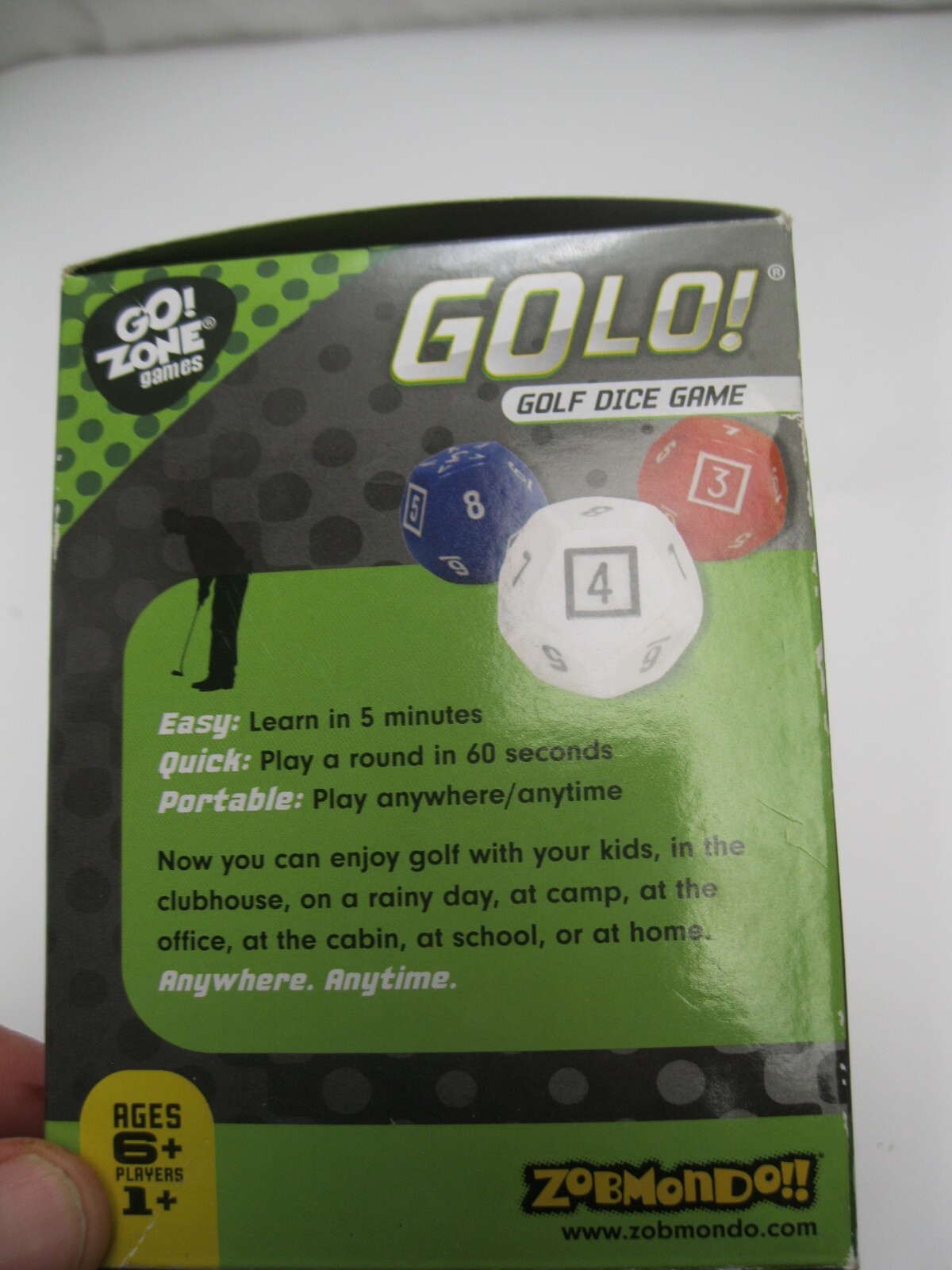 Golo Golf Dice Game Zobmondo Golf with a Cup & Dice 1 or more players