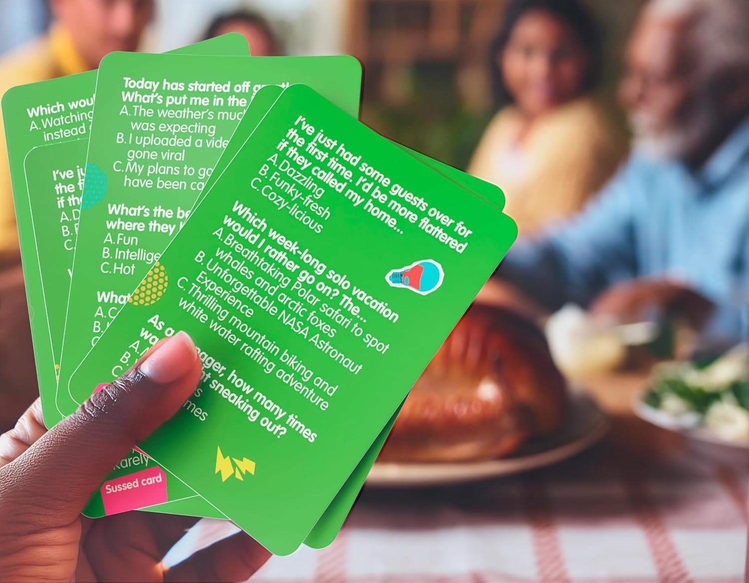 SUSSED “What Would You Do?” Pocket-Sized Question Cards – Card Social Party Game