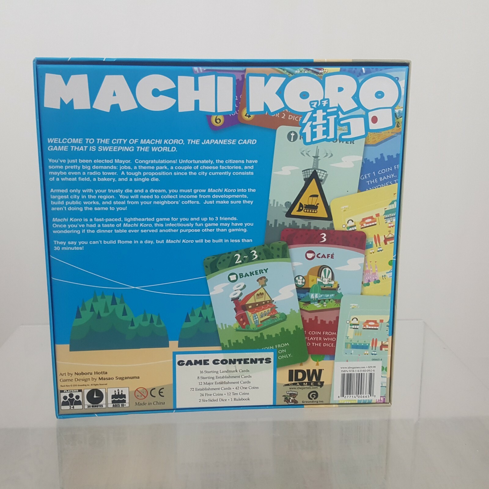 MACHI KORO Japenese Dice Rolling Card Game IDW Game Winner Base Game