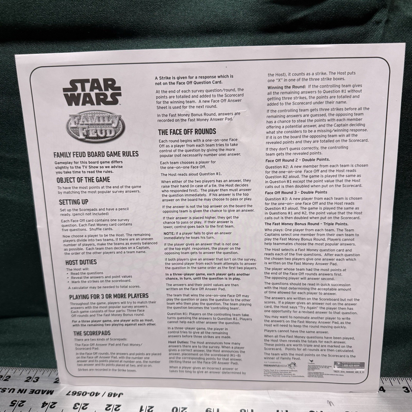 Star Wars Family Feud Board Game Disney Cardinal Star Wars Edition Ships Free