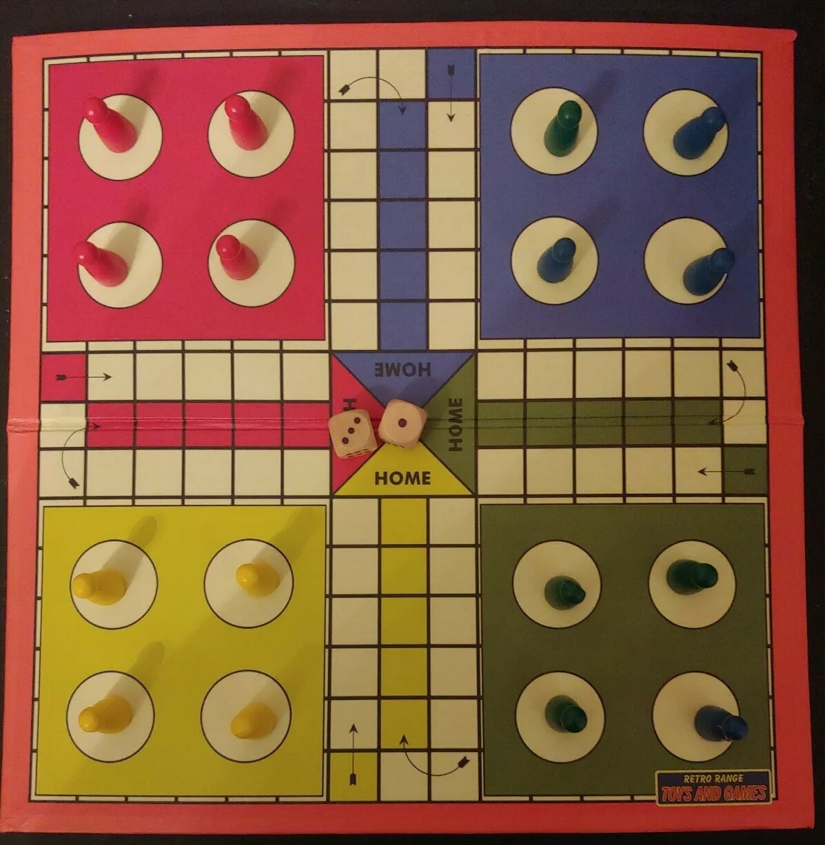 LUDO Retro Range Toys And Games Board Game Complete 2010