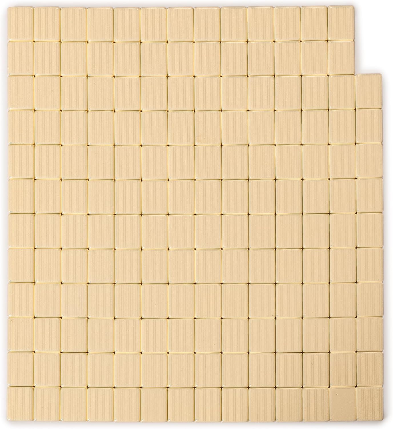 American Mahjong Tiles, “Ivory Stripes” – 166 Melamine Pieces with Chinese Chara