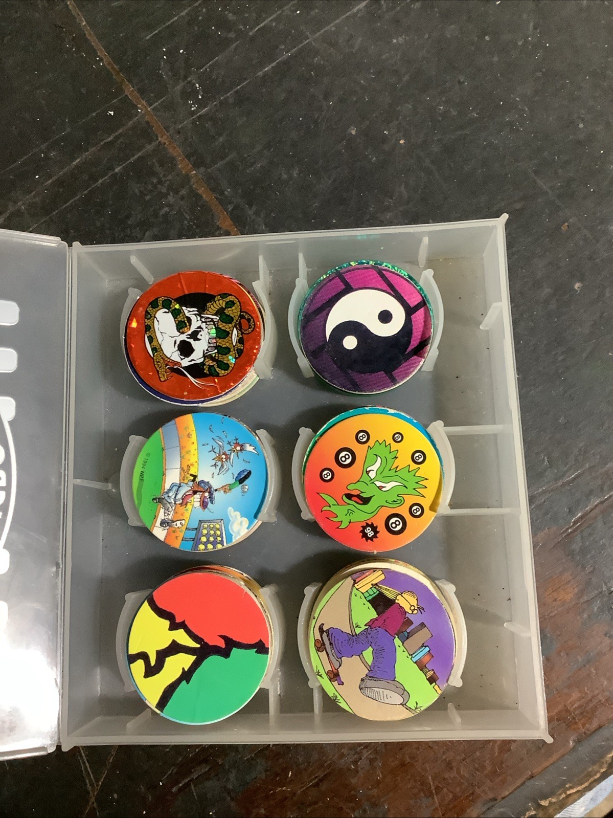 Vintage The World Pog Federation Micro Tournament Game Pack Various Pogs