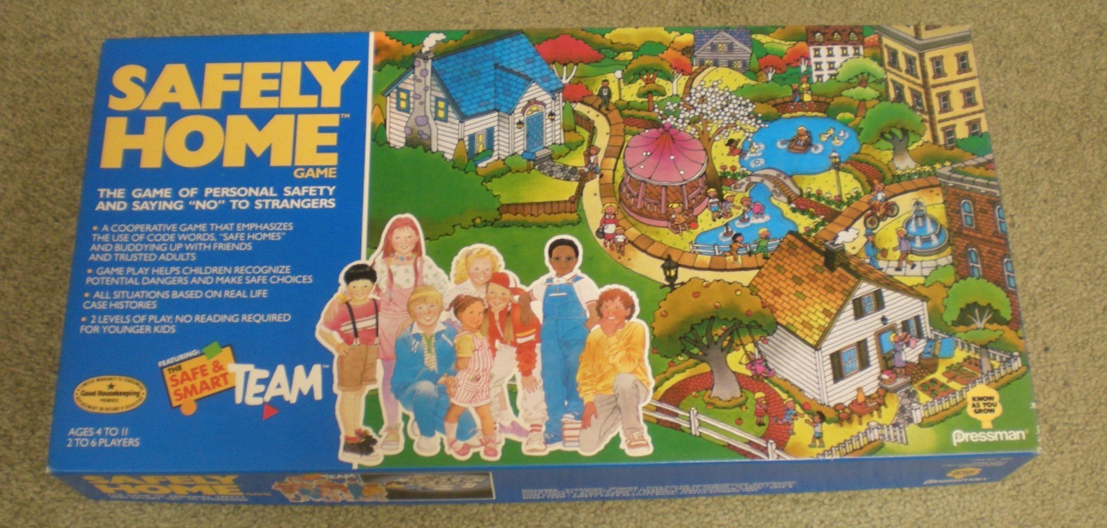 Safely Home Vintage 1975 Pressman Board Game of Personal Safety Canada
