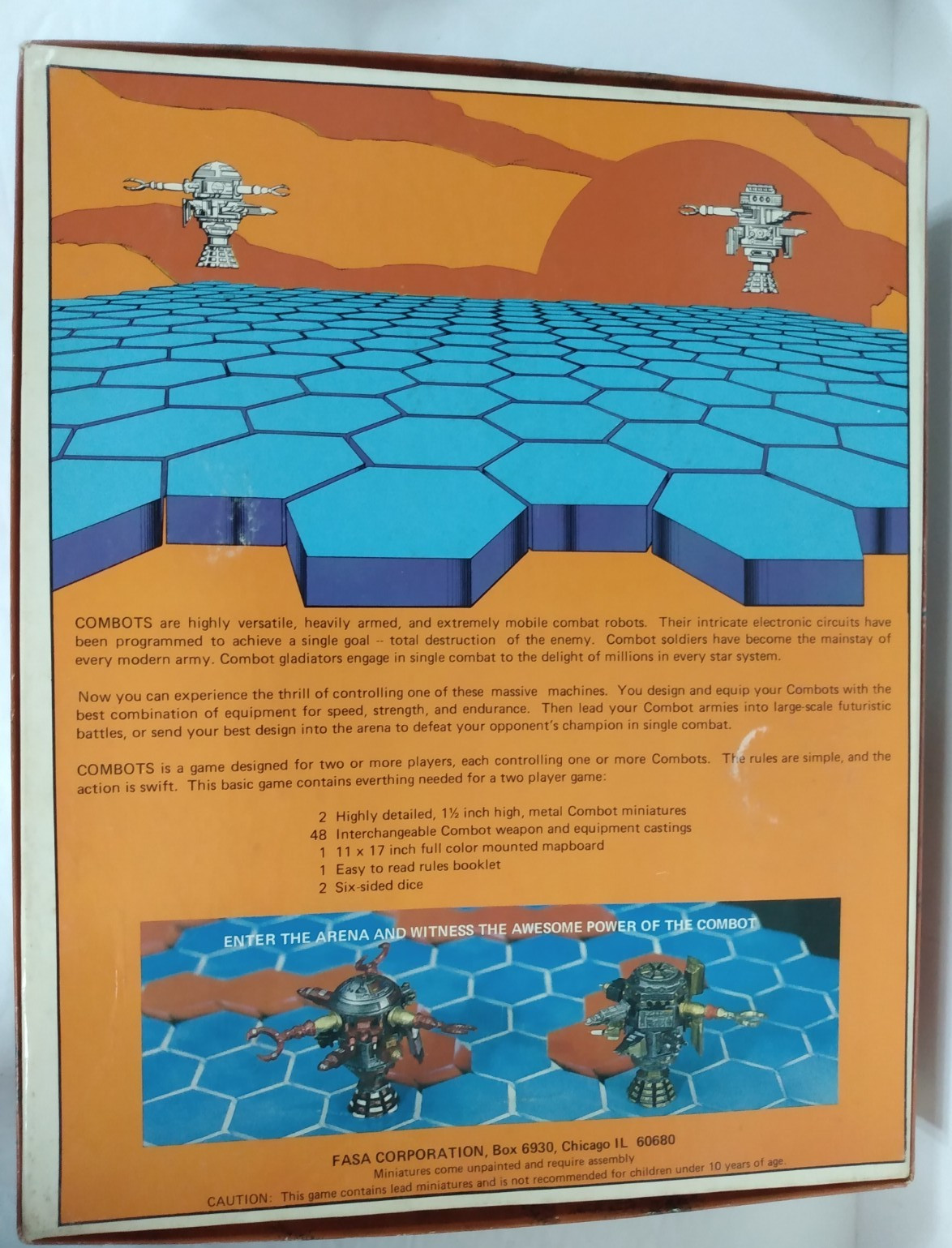 Vtg Combots Strategy Board Game FASA 1603 1983 Sci-fi Fantasy Role Playing