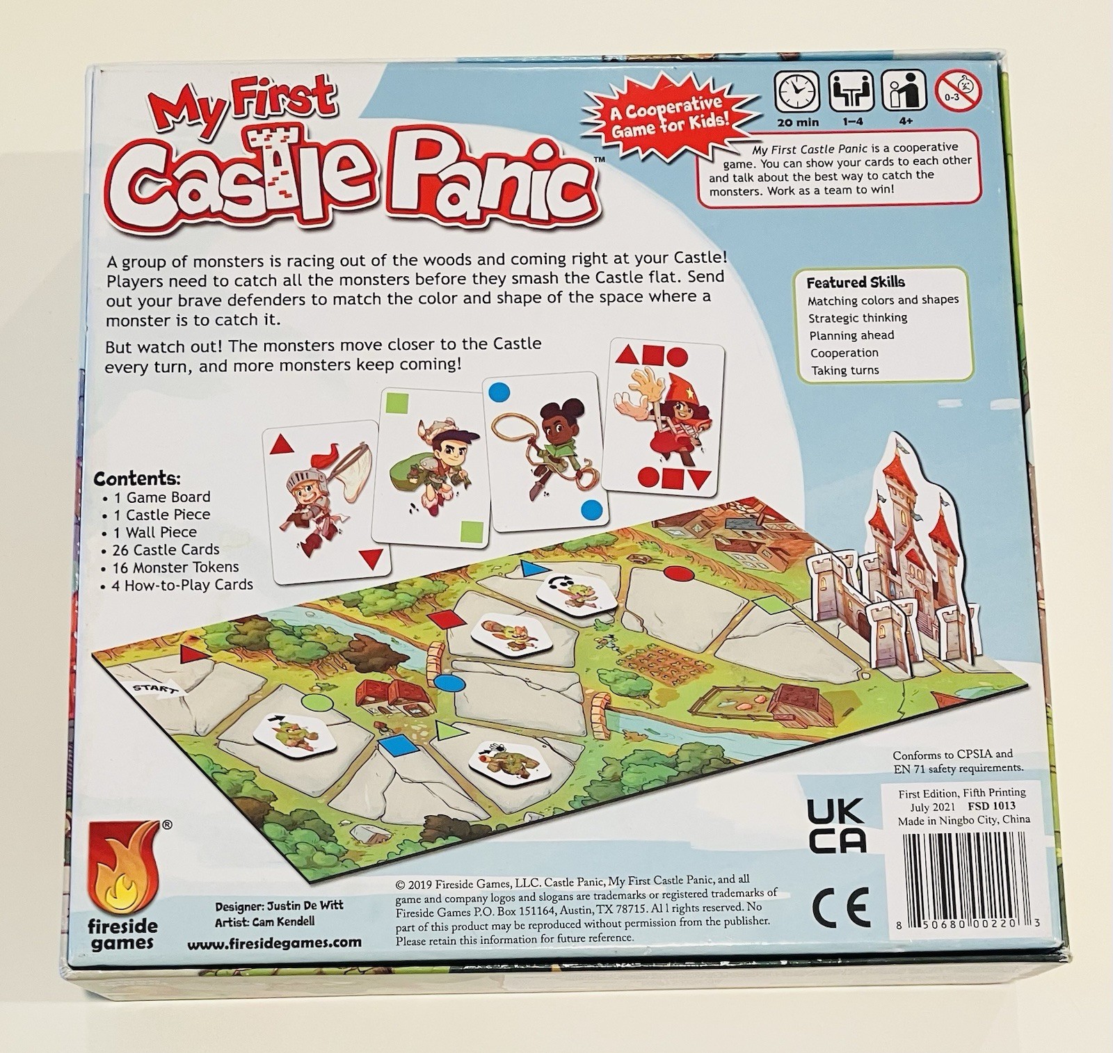 My First Castle Panic • Cooperative Family Board Game • Complete • Used W/ Wear