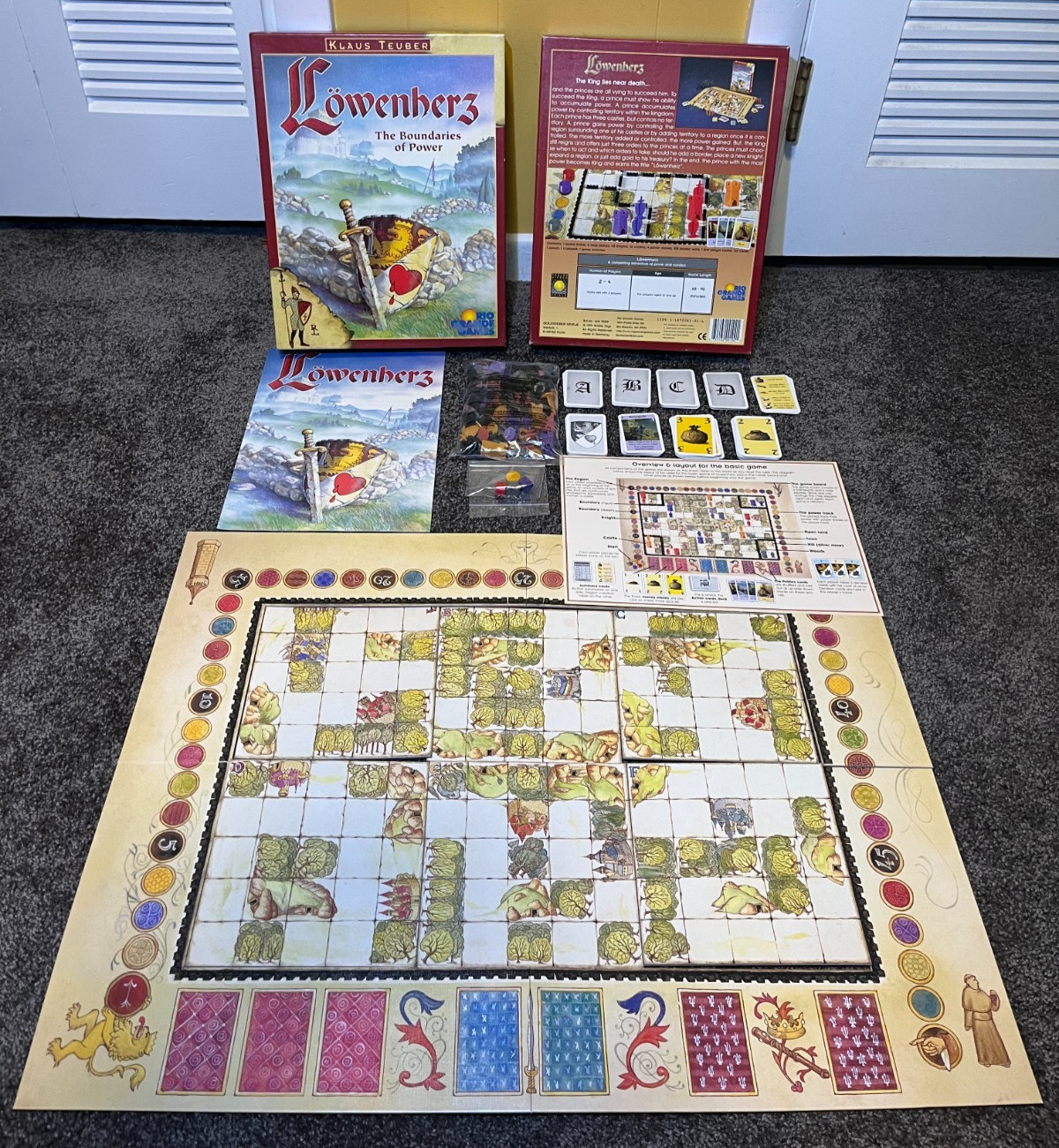 LOWENHERZ BOARD GAME Rio Grande Games, OOP, Pieces Still Sealed, Excellent Rare