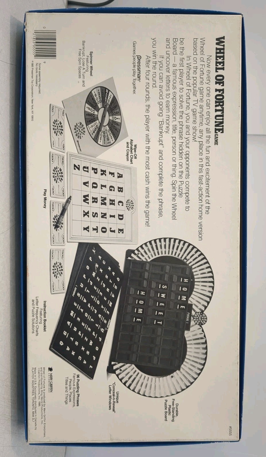 WHEEL OF FORTUNE 2nd Ed Complete Board Game 1985