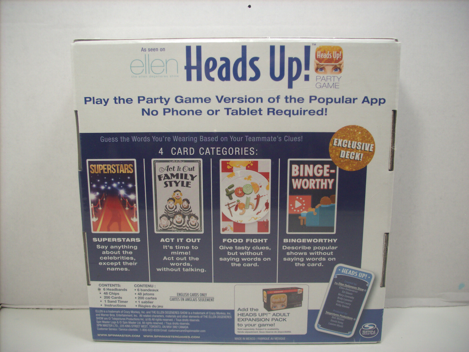 Heads Up Party Game 3rd Edition As Seen On Ellen DeGeneres Show