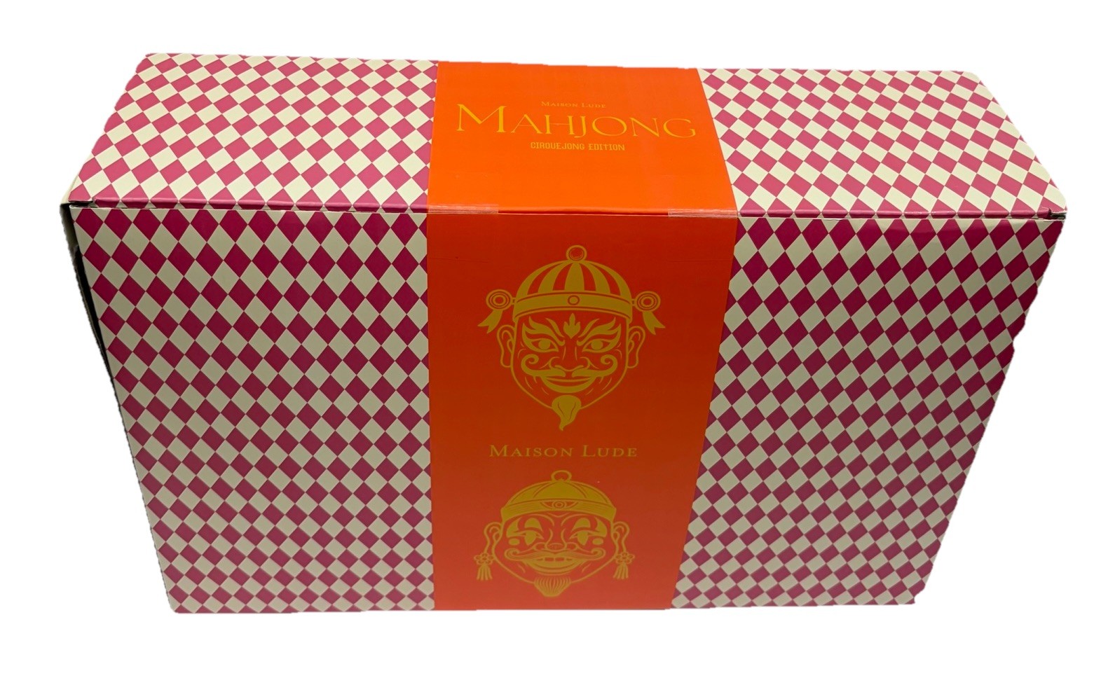 Mahjong CirqueJong Edition 160 Tile Set w Racks Mat Carry Case Maison Lude Box