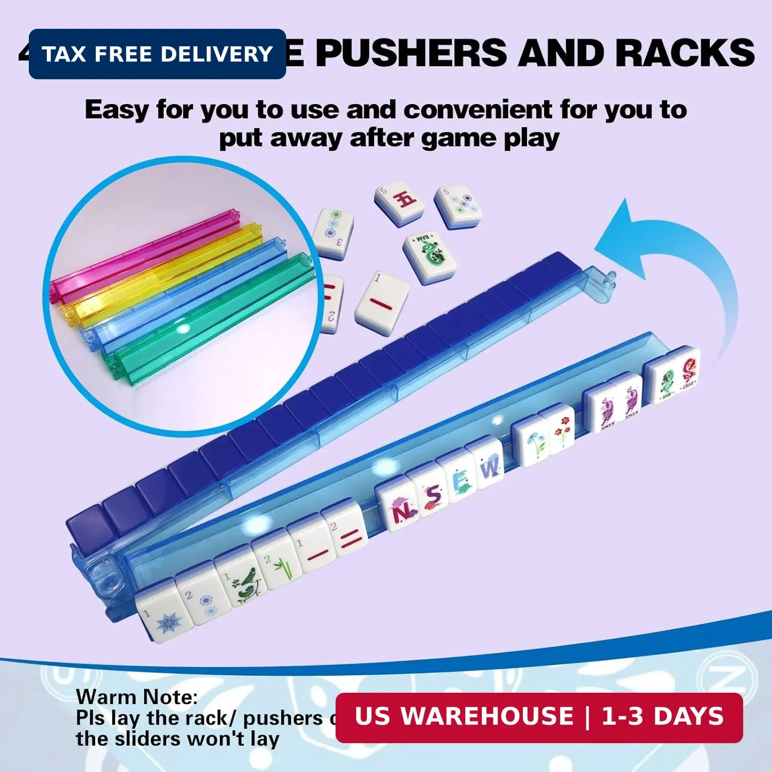 Game Set, Portable Carrying Bag,Acrylic 160 Tiles,Western Mahjong Tiles Set,Comp