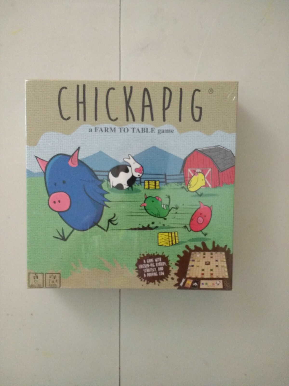 Chickapig Strategic Board Game Family Friendly Game For 2 or 4 Players with Chi