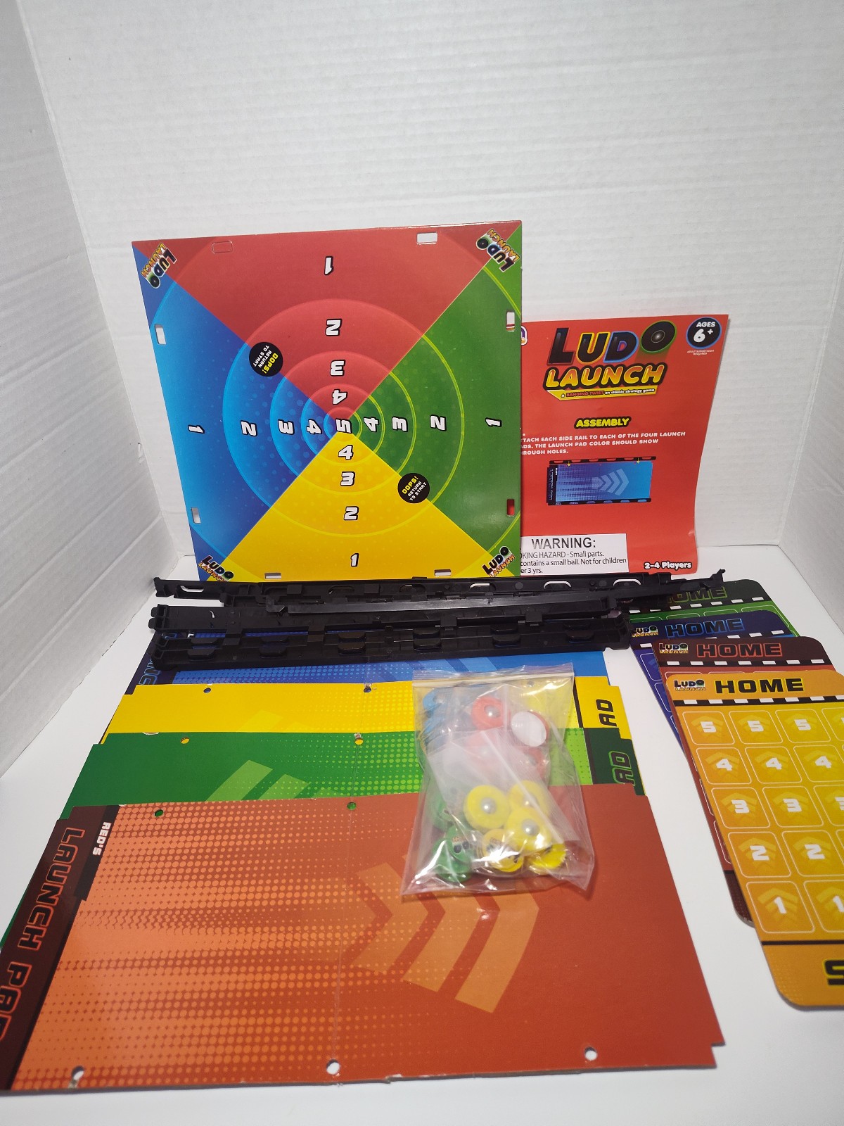 Ludo Launch Board Game Complete Family Strategy Game Play Games Hub 100% Comp