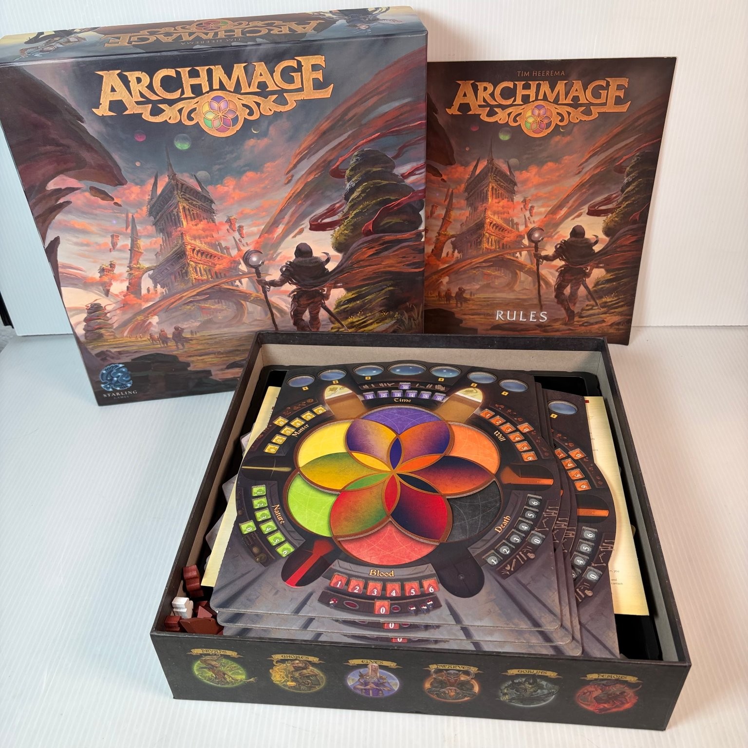 Archmage Starling Games Board Game 1-4 Players Ages 14+ Fantasy Strategy