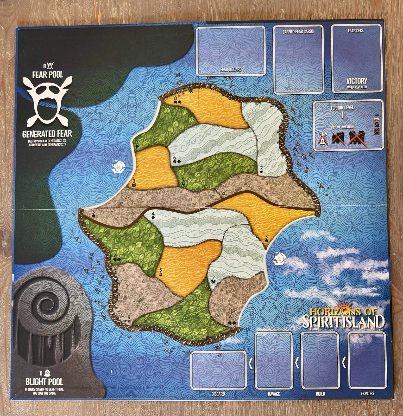 Spirit Island Board Game Lot 5 exp Branch Claw Jagged Earth ++ Premium Tokens