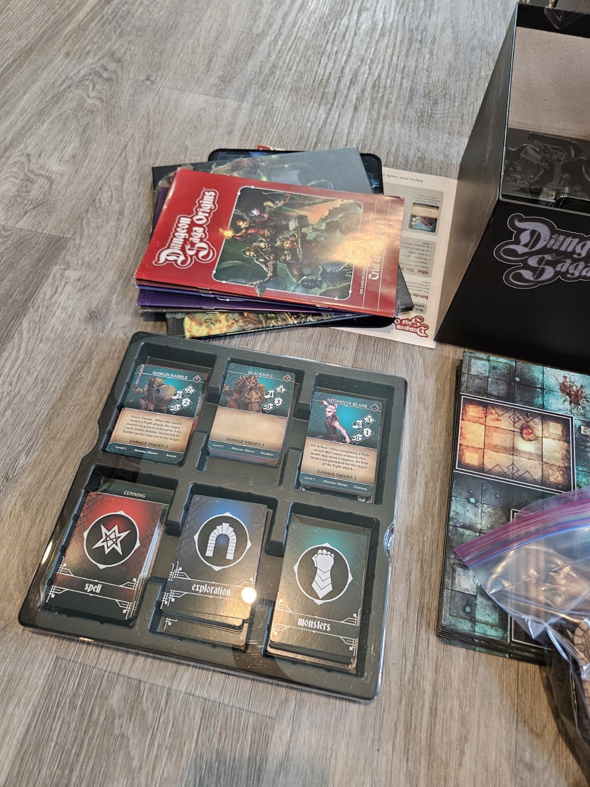 Dungeon Saga Origins Legendary Edition Mantic Games Kickstarter With Terrain