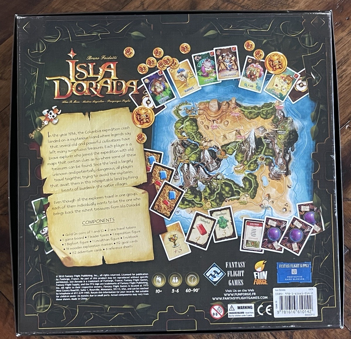 Fun Forge Isla Dorada Board Game Bruno Faidutti Alan Moon Treasure Hunt COMPLETE