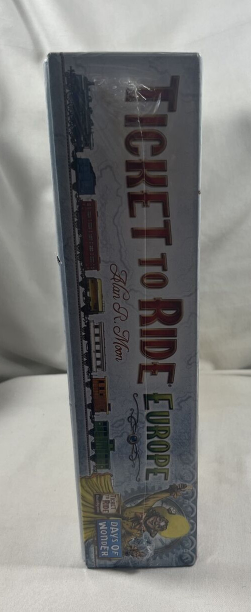 NEW 2019 UNOPENED SEALED RETIRED DAYS OF WONDER TICKET TO RIDE EUROPE BOARD GAME
