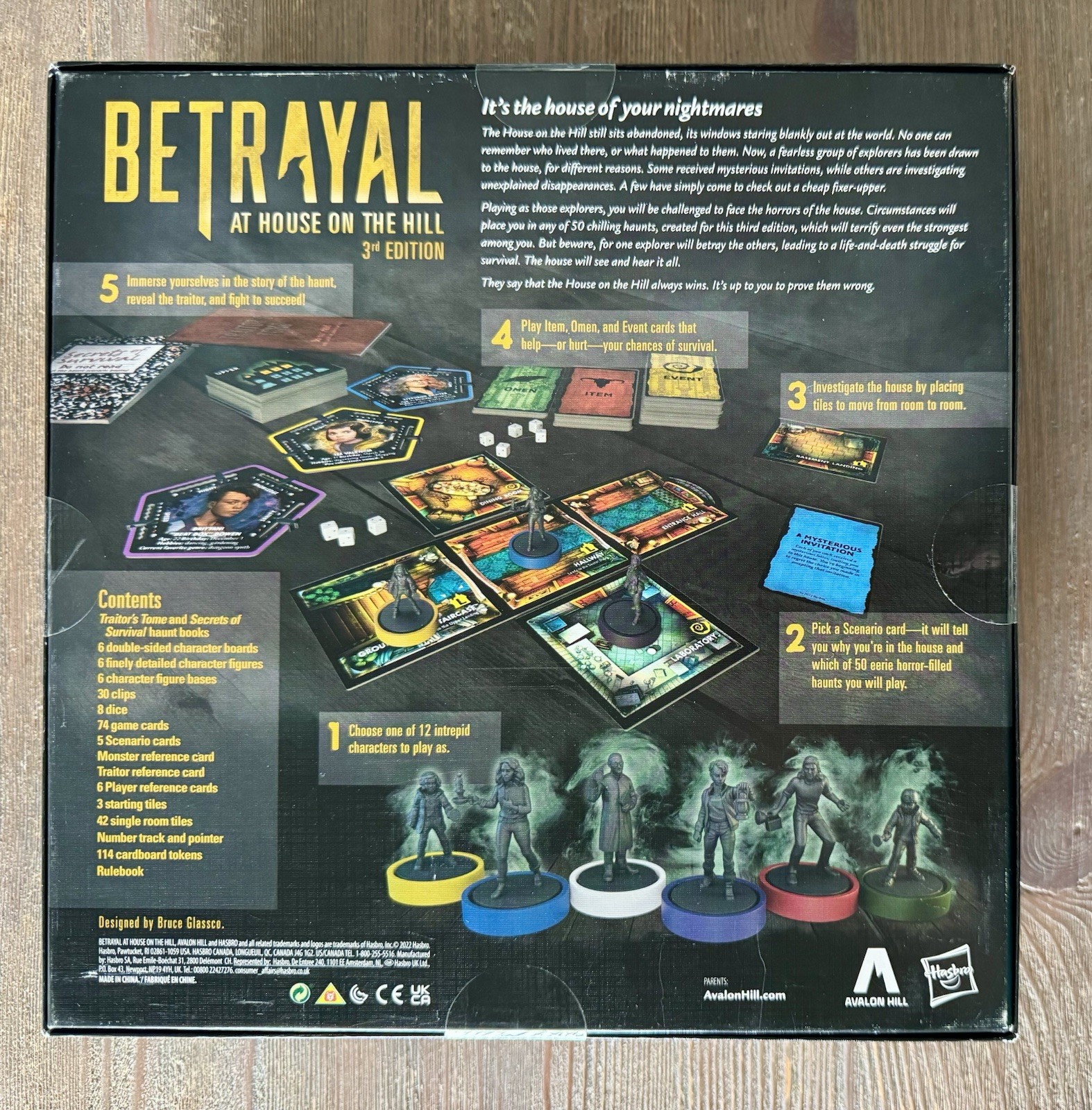 Betrayal at House on the Hill 3rd Ed w/Blood on the Moon & Widow’s Walk Exp Lot