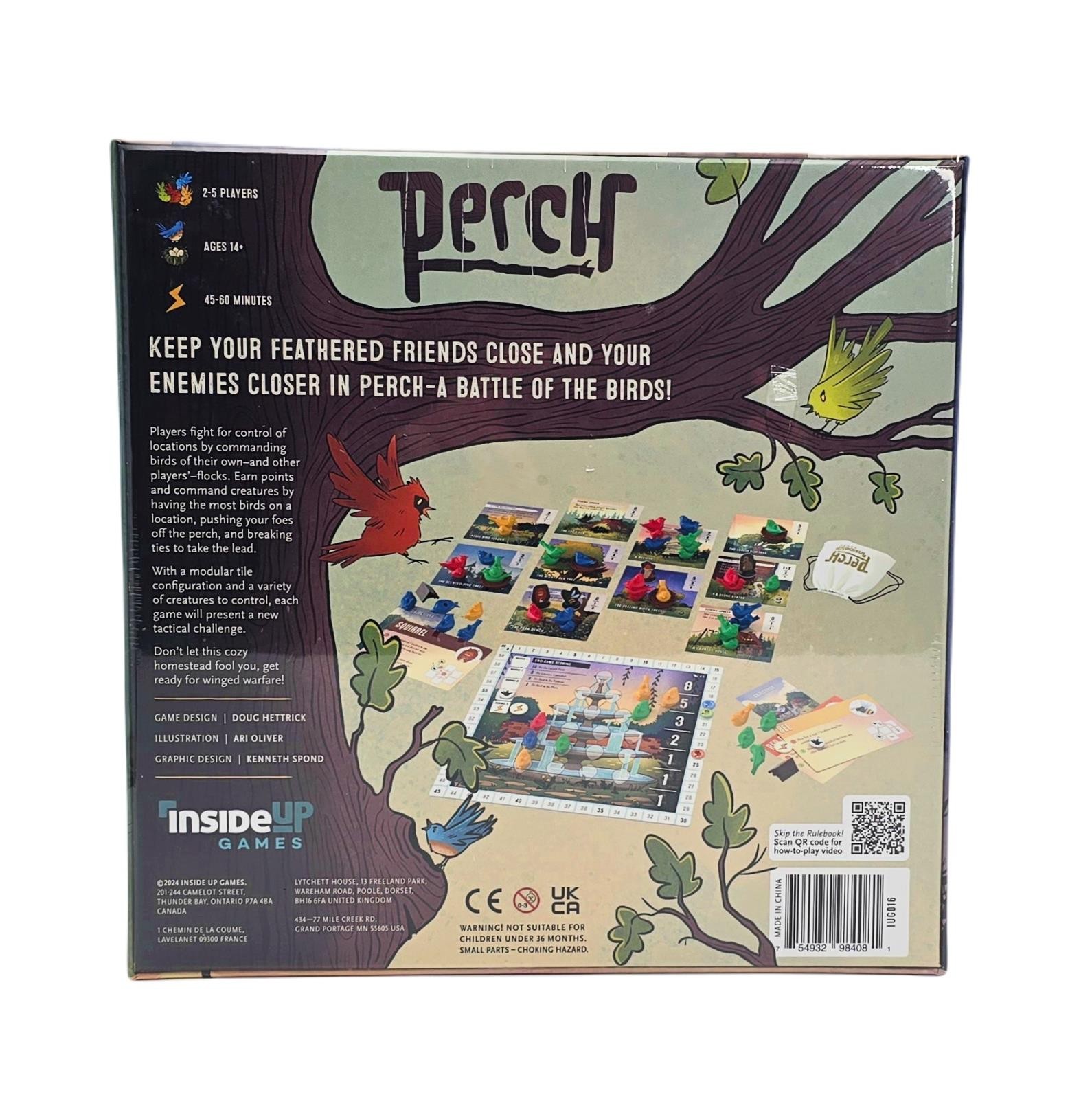 Perch with Kickstarter Gift by Inside Up Games – SEALED