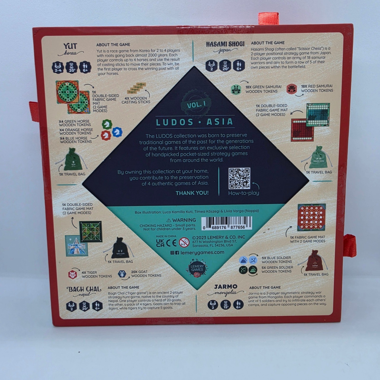 Ludos Ancient Games of Asia Vol 1 Game Set Yut, Hasami Shogi, Bagh Chal. & Jarmo