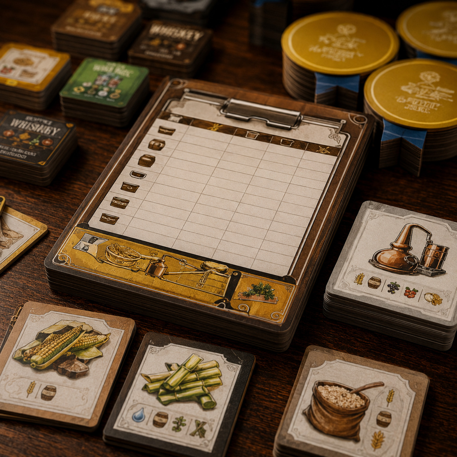 Distilled: A Spirited Strategy Game, Strive for The Title of Master Distiller