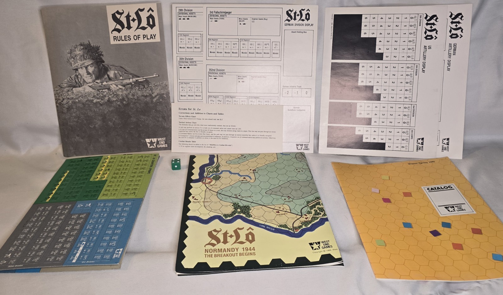 New West End Games: ST LO – The Breakout Begins – Normany 1944 Game (UNPUNCHED)