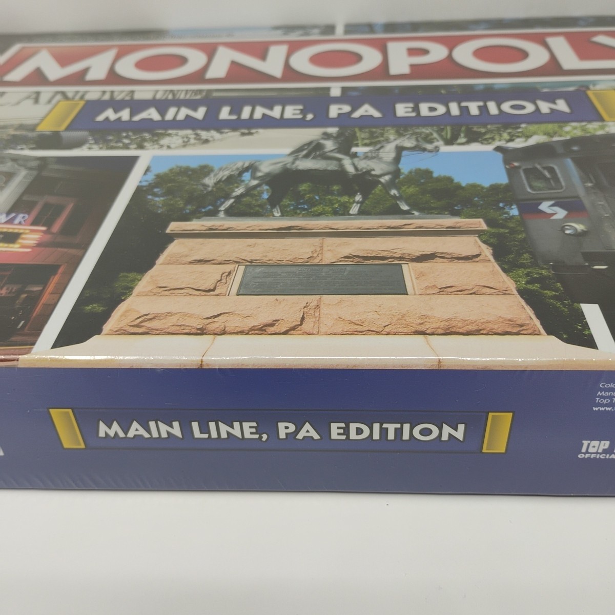 Monopoly Main Line PA Edition Board Game Factory Sealed w Free Top Trumps Card